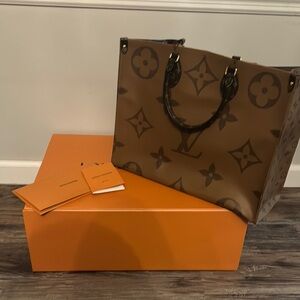 Louis Vuitton Brown Monogram Tote Bag